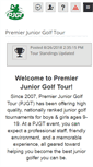 Mobile Screenshot of premierjuniortour.com